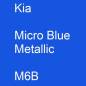 Preview: Kia, Micro Blue Metallic, M6B.